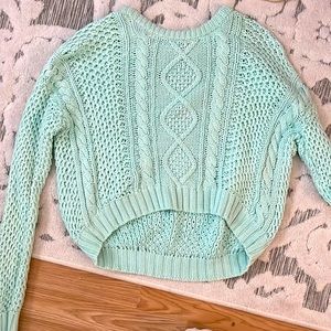 Mint green knit sweater/jumper worn once